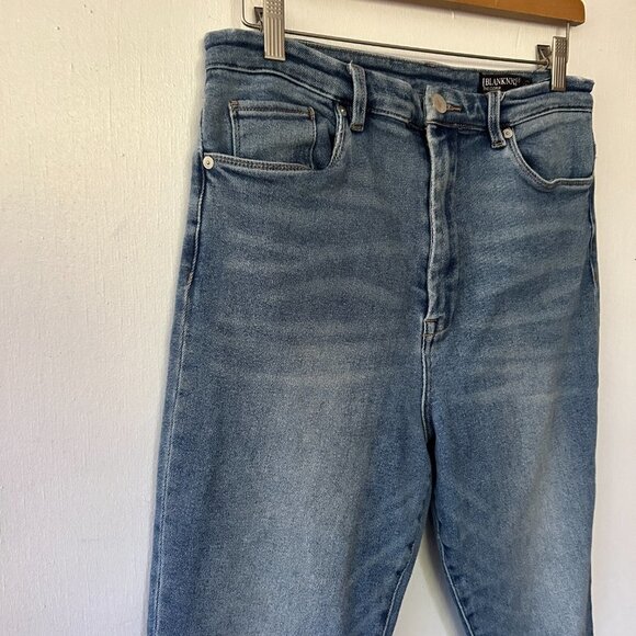 Blank NYC Cooper Jeans Womens Size 31 Slim Straight Leg High Rise Denim Pants - Picture 2 of 8